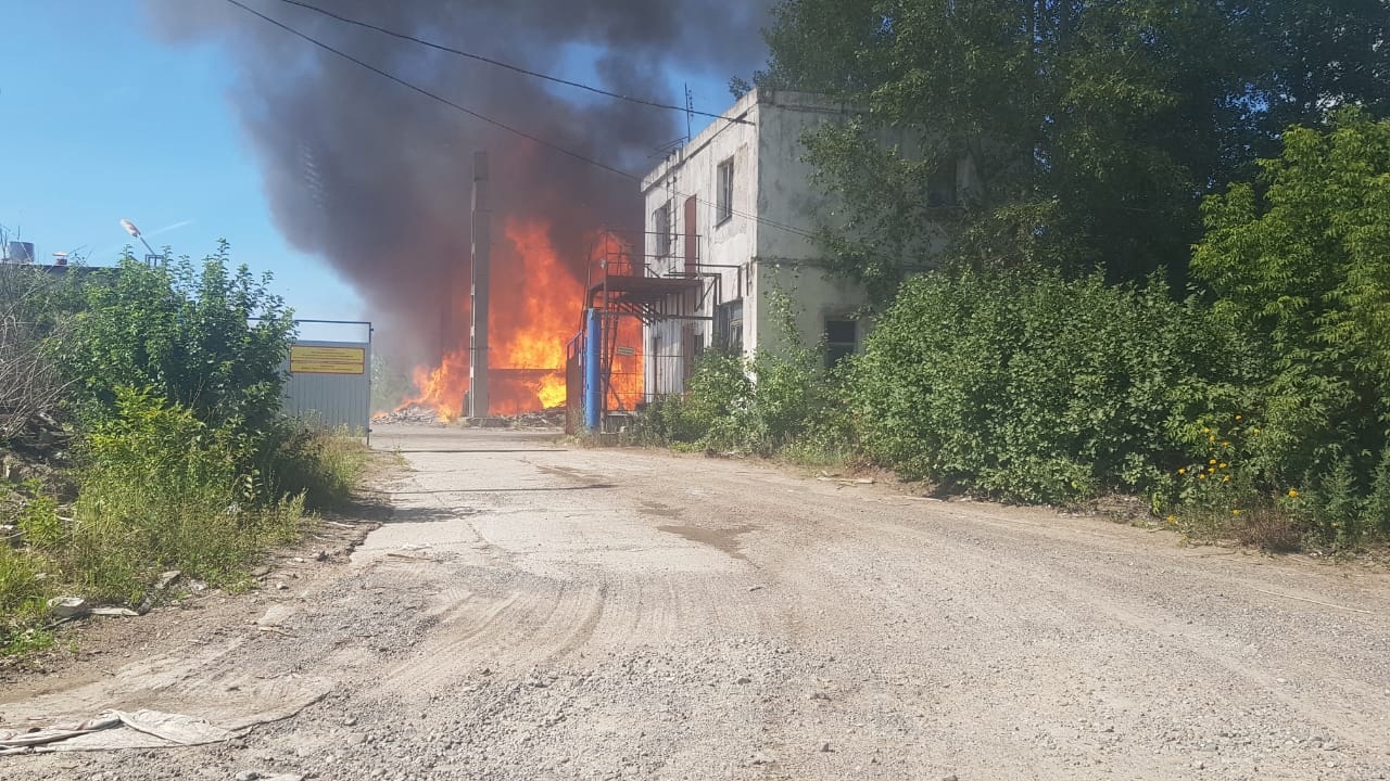 Крупный пожар произошел в Йошкар-Оле