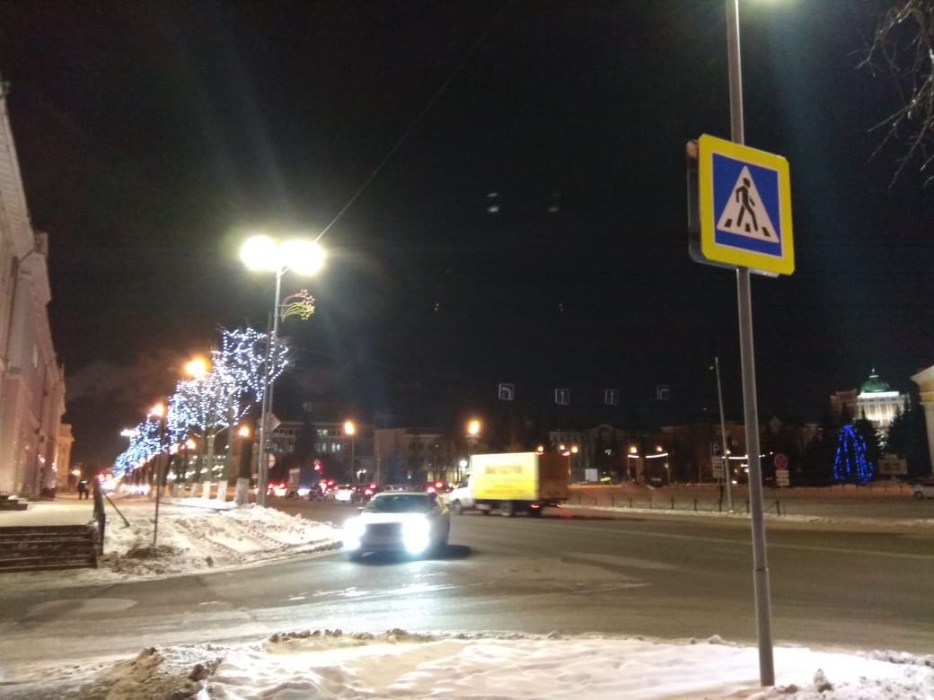  В Йошкар-Оле на Ленинском проспекте установили светодиодные светильники