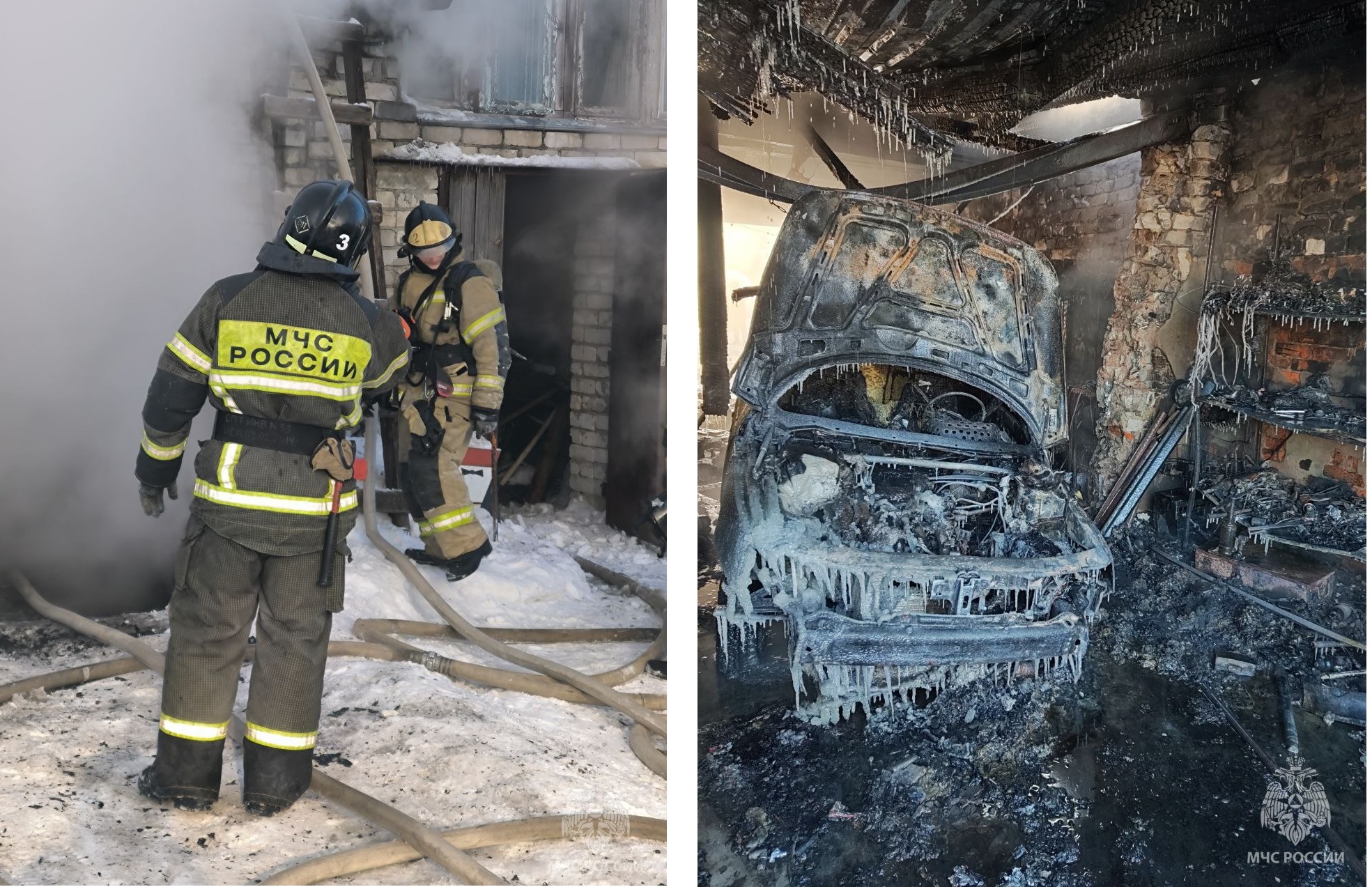 У жителя Йошкар-Олы сгорели котельная и гараж с автомобилем