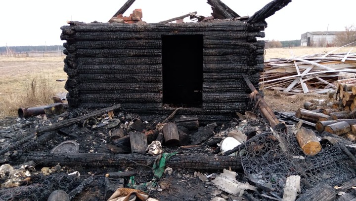 В Марий Эл в одной из деревень сгорела баня