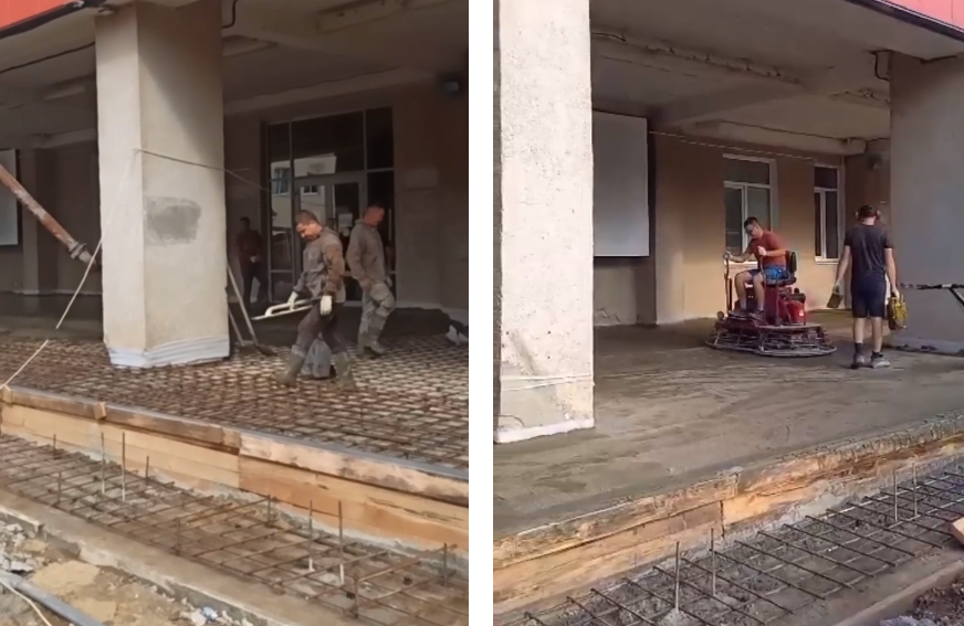 В Йошкар-Оле продолжаются работы в сквере у ДК Российской Армии