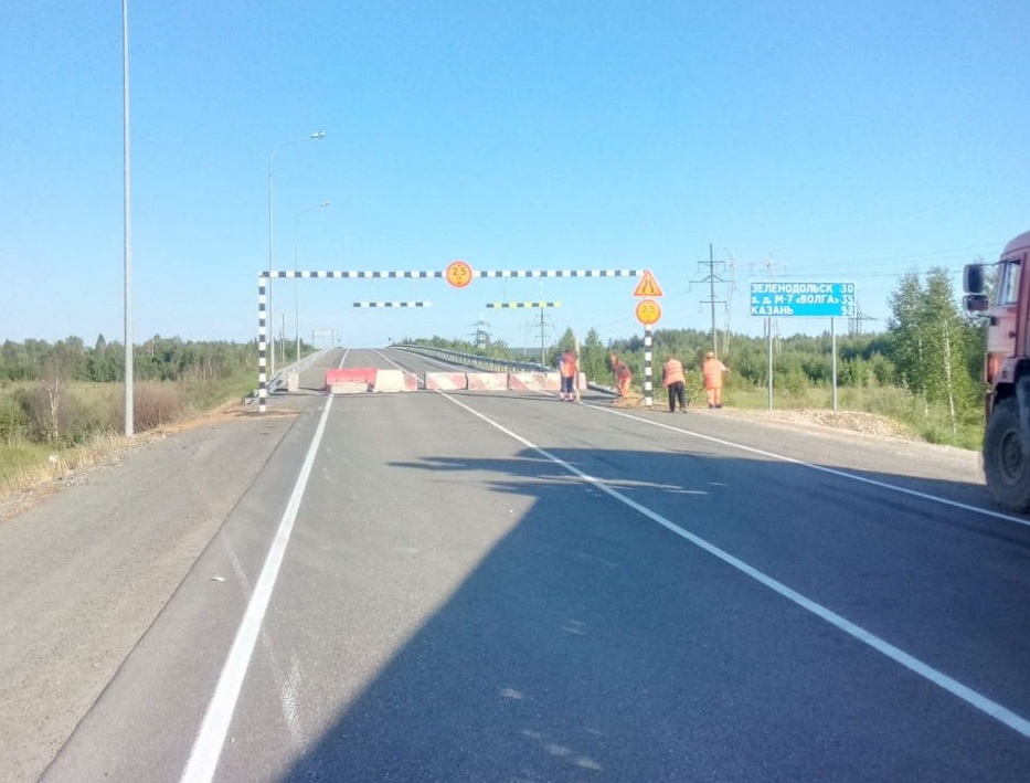 Дорога "Йошкар-Ола - Зеленодольск" вновь открыта для проезда легкового транспорта